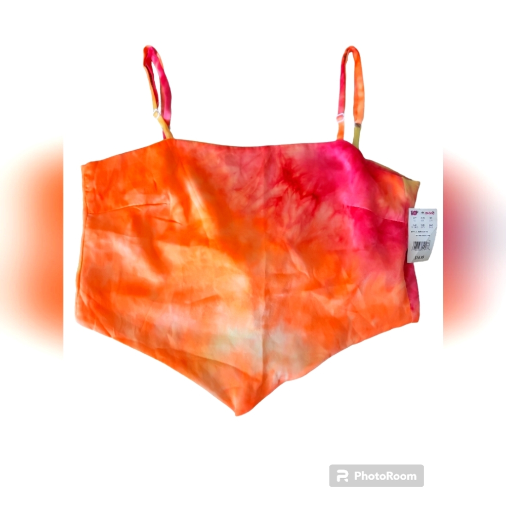 Mad Rag Neon Tye-dye halter
